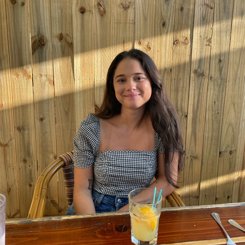 Abercrombie gingham puff sleeve top